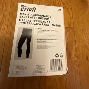 Men's Crivit Performance Base Layer Bottoms, NWT